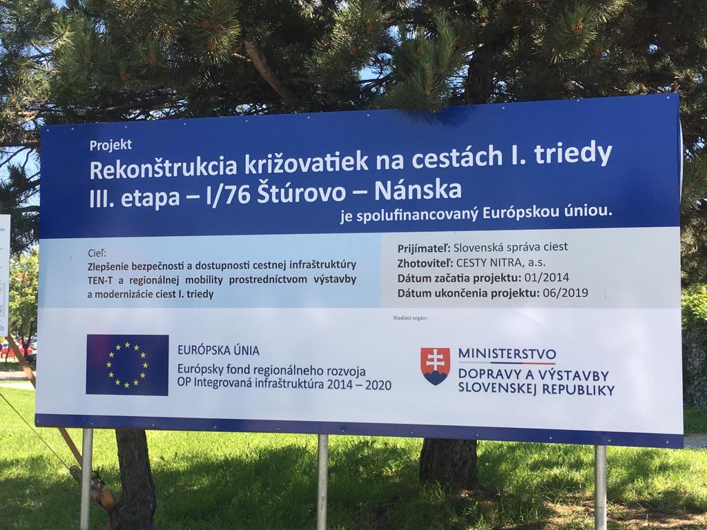 V Štúrove majú novú okružnú križovatku V Štúrove majú novú okružnú križovatku