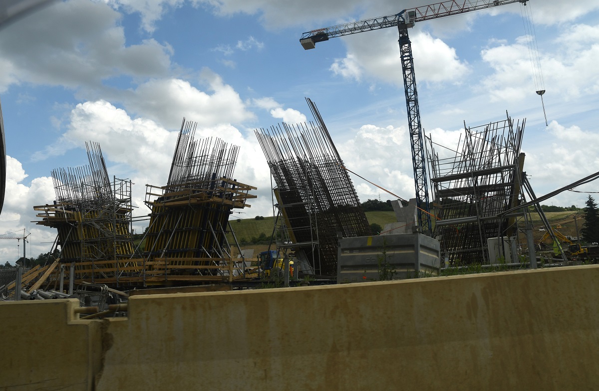 Kontrola výstavby obchvatu D1 v Prešove