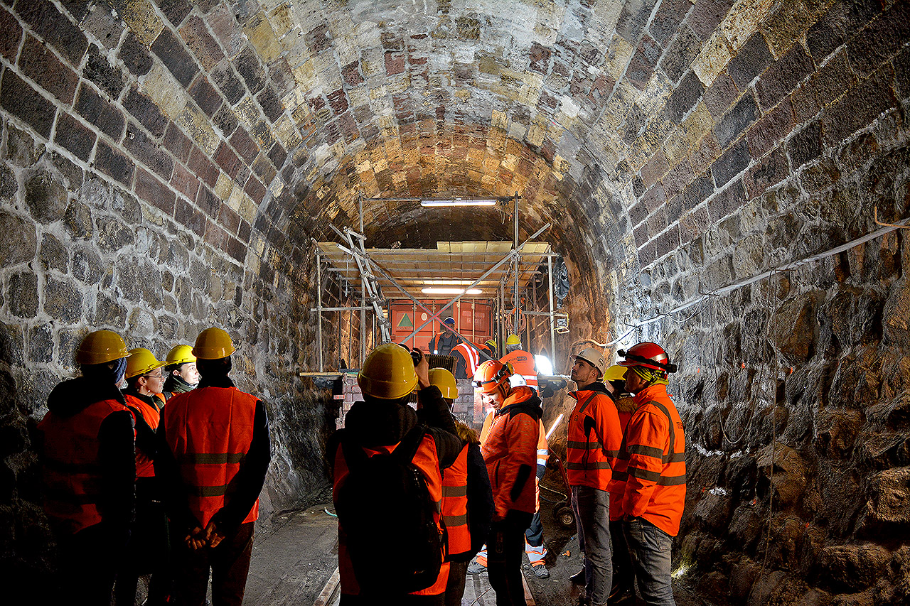 Exkurzia na projekte modernizácie Bratislavského tunela č.2, december 2022