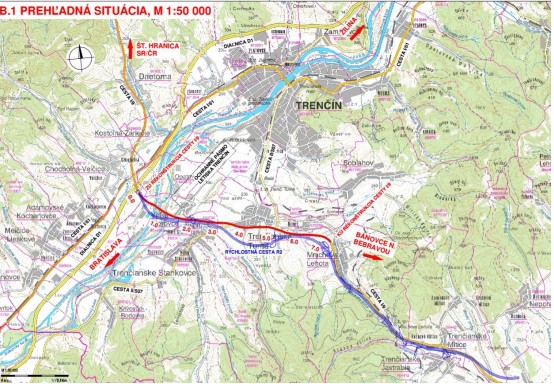 Obrázok mapy cesty Chocholná - Mníchova Lehota